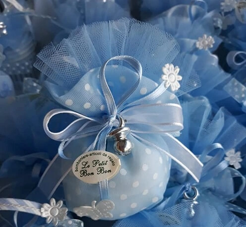 Bomboniera Sacchettino Artigianale Battesimo Bambino - immagine 10