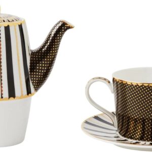 Alternative view of Maxwell & Williams - Set Teiera e Tazza Impilabile in Porcellana Decorata