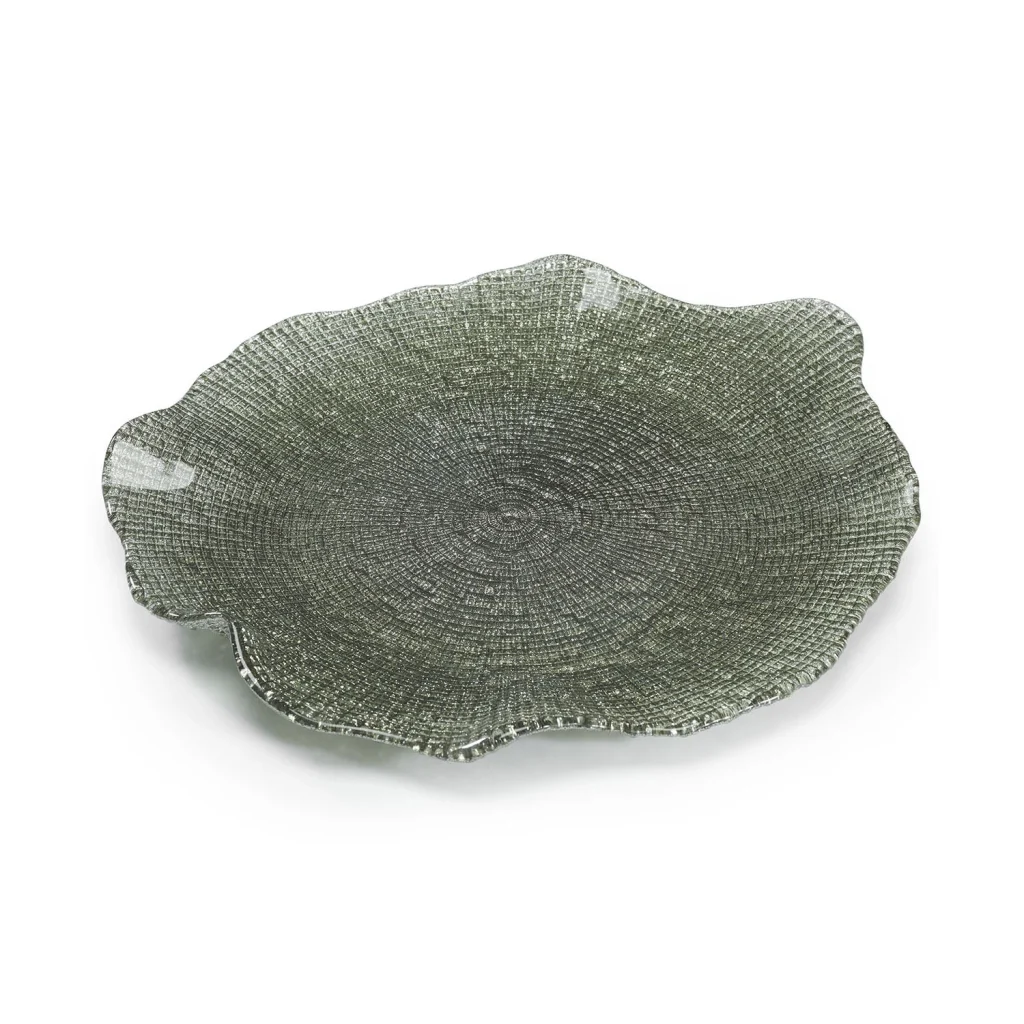 IVV Folies - Piatto Portata in Vetro Artistico Ø 37 cm - immagine 2